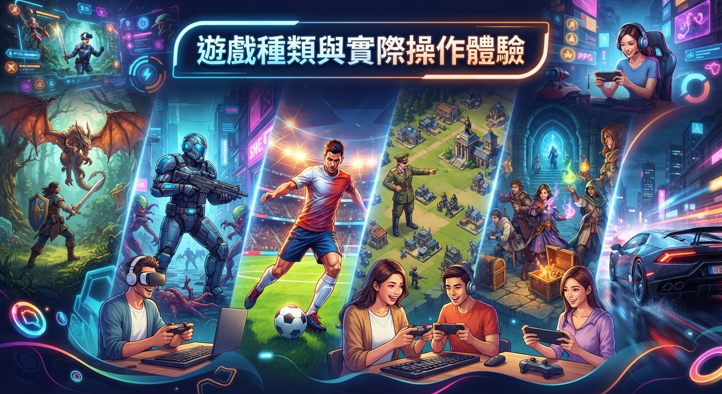 遊戲種類與實際操作體驗